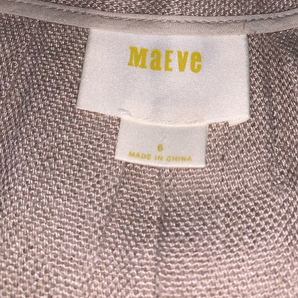 Maeve Skirt Size 6 Khaki, Yellow, Brown Striped - Picture 6 of 9